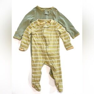 Cloud Island Baby Footie Pajamas 2 pack - Size 0-3 Month